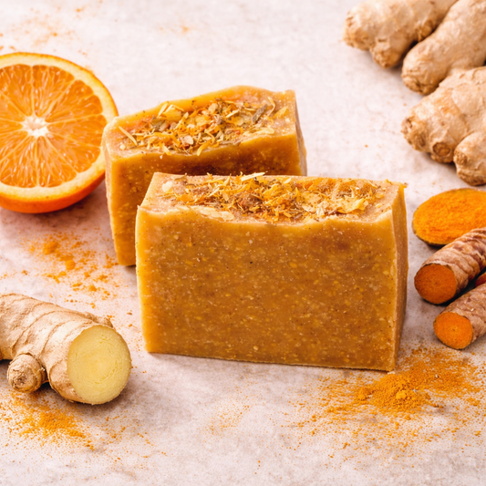 Turmeric Orange Ginger Bar Soap for Bright, Radiant Skin