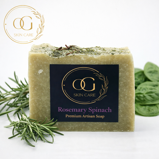 Rosemary Spinach Bar Soap for Oily & Acne-Prone Skin