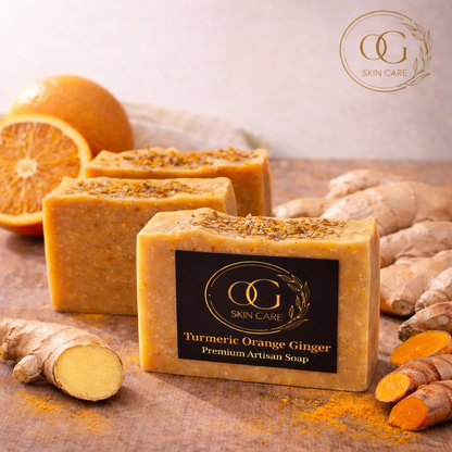 Turmeric Orange Ginger Bar Soap for Bright, Radiant Skin