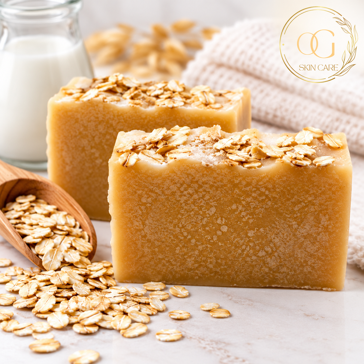 Goat Milk Oatmeal Bar Soap for Sensitive & Dry Skin